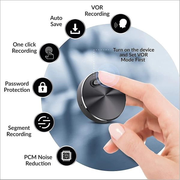 Registratore portatile 20 ore Registrazione professionale Registratore digitale Digital Digital Recorder portatile Dictaphone Sound Record Dispositivo Audio Registratore