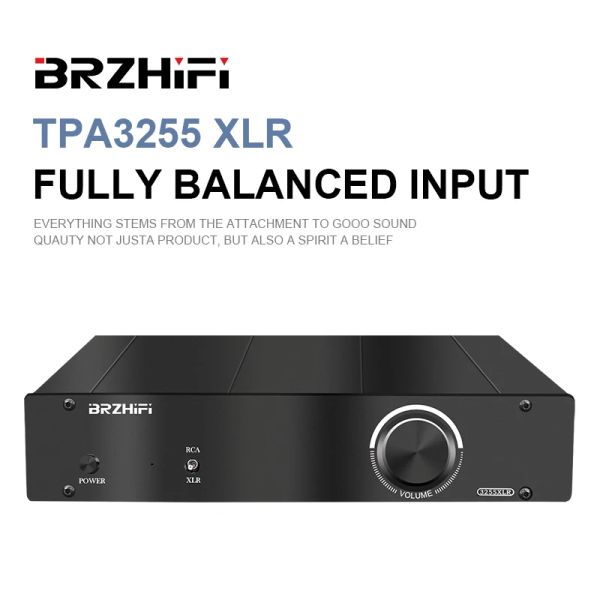 Verstärker BRZHIFI Audio TPA3255 XLR -Soundverstärker vollständig ausgewogener Eingang und Ausgang 300W*2 Audiophiler Digitalverstärker HiFi Stereo -Amp