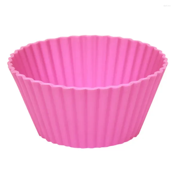 Ferramentas de cozimento Silicone Round Cup Cake Buffin Cupcake Casos de moldes