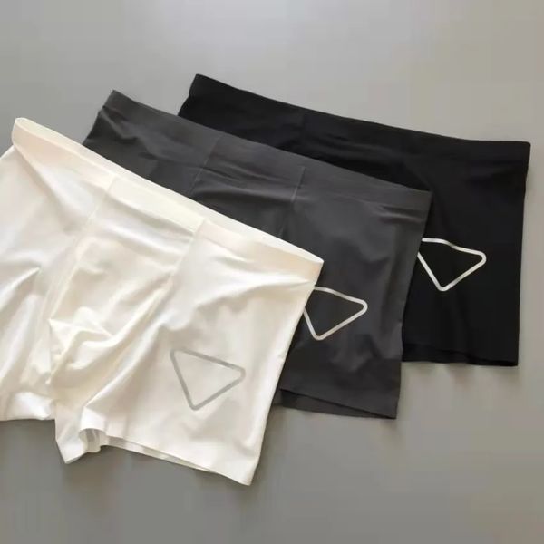 Designer cuecas boxers de luxo Microfibra de impressão clássica 3pcs com cor de caixa mista