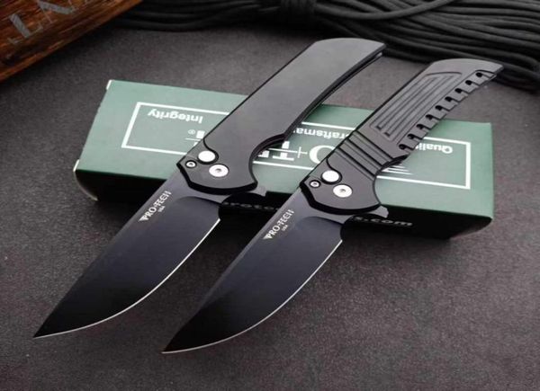 Die Schaltfläche „Mordax“ des Protechs sperrt das schnelle Faltmesser 315 in CPM20CV Blade T6 Aeronautical Aluminium Griff EDC Outdoor TR8939397