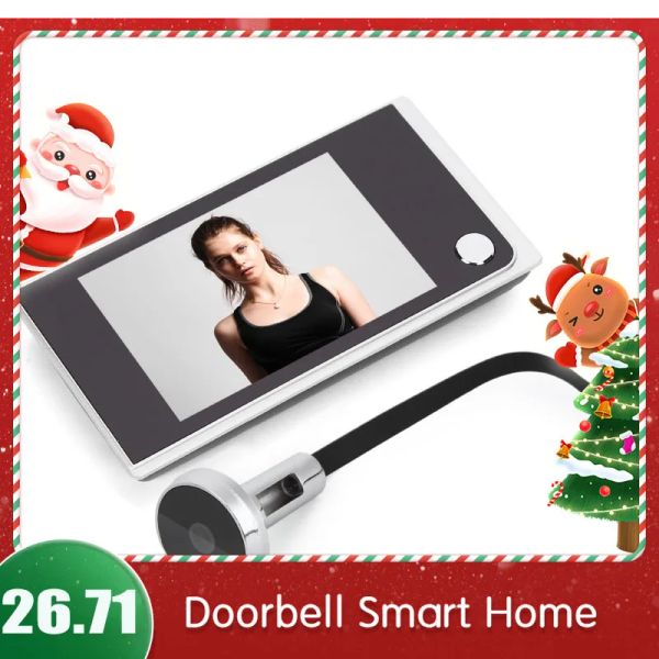 Дверные звонки 3.5 дверь дверь Dell Peephole Viewer Digital Door Camera 120 градусов угловой глазки просмотр