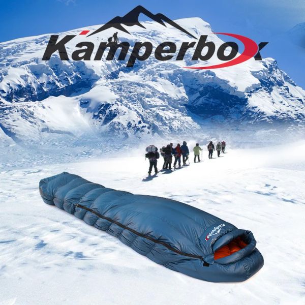 Gear Kamperbox Inverno Down Sagão de dormir Saco de dormir Ultralight Camping