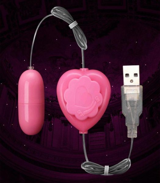 Seks Ürünleri USB Güç Atlama Yumurta Vibratör Kurşun Kalp Titreşim Klitoral G Stimülatörler Kadınlar İçin Seks Oyuncakları Seks Makinesi PY808 Q6520748