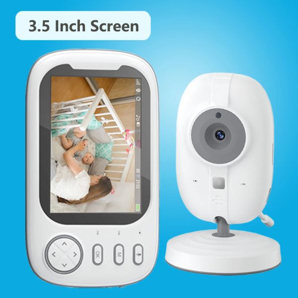 Monitora video registrabile Baby Monitor con LCD da 3,5 pollici Typec Power Wireless 2 Way Talk Audio Night Vision Security Camera Babysitter