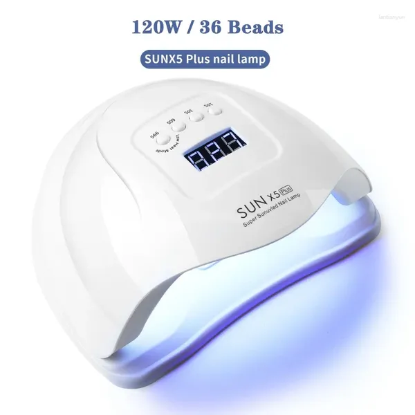 Bedding Sets Sun X5 Plus120W 36 Minchas Lâmpada de UV LED de secador de unhas Para curar todo o esmalte de gel com sensor de movimento Manicure Pedicure Salon Tool