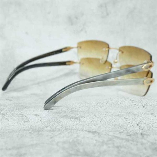 2024 Neue hohe Qualität 10% Rabatt auf Luxusdesignerin New Männer und Frauen Sonnenbrille 20% Rabatt auf echte Büffelhorn Frauen Mens Großhandel Vintage Buffs Brille