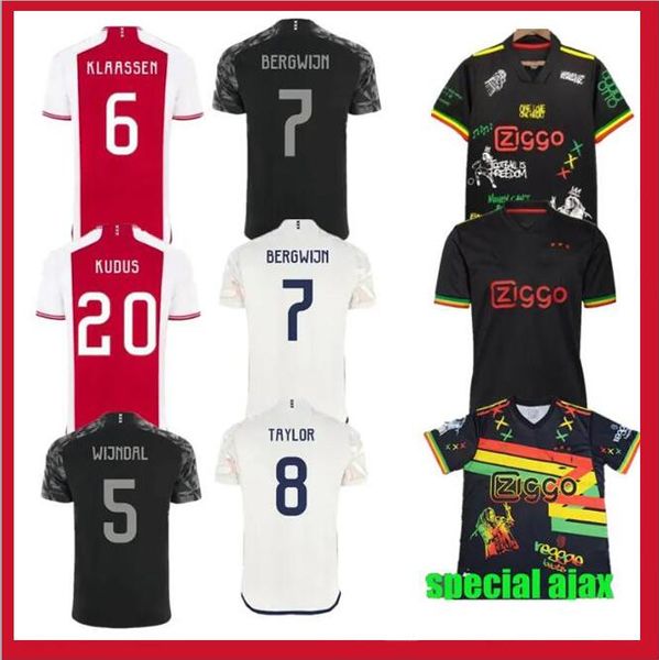 23 24 Paesi Bassi Maglie da calcio tadiche Bassey Berghuis Terzo Kit nero Klaassen Bergwijn Marley 2023 2024 Shirt di calcio da calcio Uniformi per bambini Cruyff