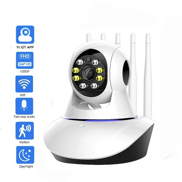 Telecamere hontusec 1080p yi iot kamera ip wifi noktowizor inteligentny kamera szeroki widok kamera monitoring cctv bezpprzewodowy niania elete