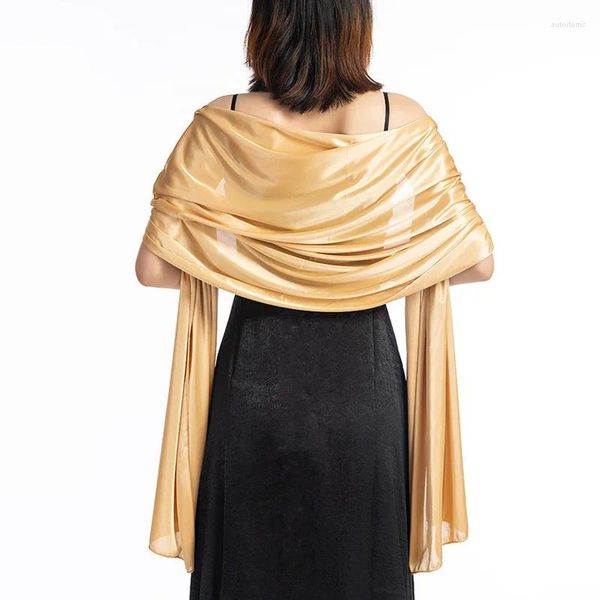 Sciarpe femminili scialli scintillanti e avvolgono la festa di nozze morbida pashmina sciarpa per abiti formali da sera Bride Bridesmaid Scialle Accessori