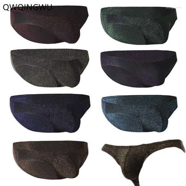 Underpants 8pcs/Lot Wholesale maschile mutande per uomo briefs Cueca gay bassa vita che brilla sexy uomini