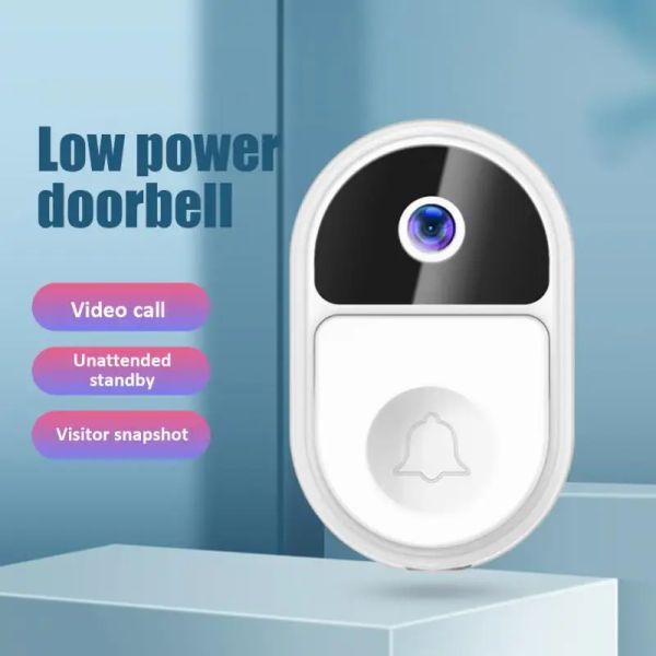 Campainha 4k HD Wi -Fi Smart Video Doorbell Câmera com campainha de campainha Video Chamada Caminho de segurança Vídeo de segurança Vídeo Intercom