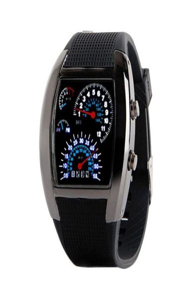 Neuankömmlinge Designer Fashion Watch LED Electronic Watches Herren Mode Sport Luftfahrt -Sektor Dashboard Creative Watch A28 9399348