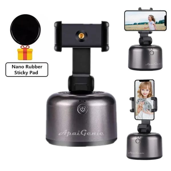 Monopods Apai Genie II 360 ° вращение Auto Face Отслеживание объекта селфи палка держатель штатива Smarts Стреляйте в телефонном креплении для Photo Vlog Live