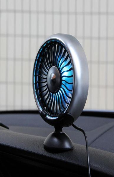 F102 Araba Fan Arabası USB Hava Outlet Gösterge Panel Merkez Konsolu Dualuse Araç Çok İşlevli Siyah ve Silver6621946