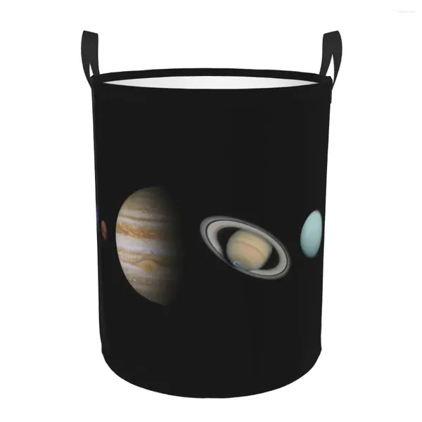 Bolsas de lavanderia Sistema solar cestar roupas grandes cestas de armazenamento espaço galáxia universo bin bin organizador para menino menina