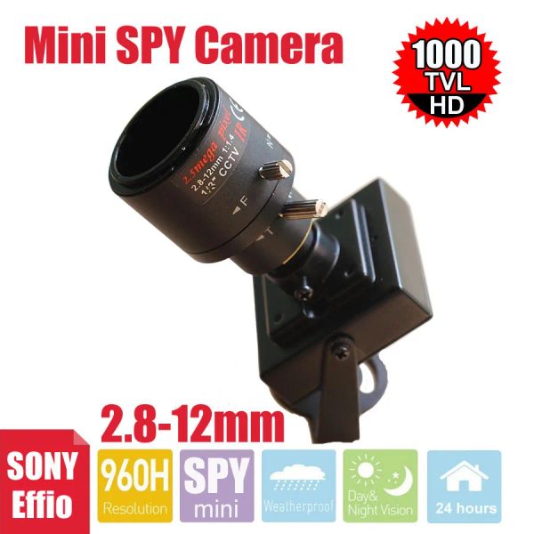 Câmeras uvusee cctv Sony effio 1000tvl 960h 2,812mm Câmera de segurança de lentes zoom varifocal d/n mini câmera de vigilância