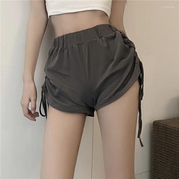 Frauen Shorts Cotton Draw String Sports Frauen 2024 Sommer lässig lous lockeres Training Yogahosen dünne Oberbekleidung Gesäß Gesbekleidung