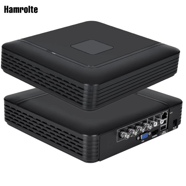 Gravador Hamrolte 4CH 1080N Segurança residencial DVR TVI.CVI .AHDNH 5in1 REVISOR DE VÍDEO DIGITAL HYBRID PARA A AHD CAMER, Câmera Analog, Câmera IP.