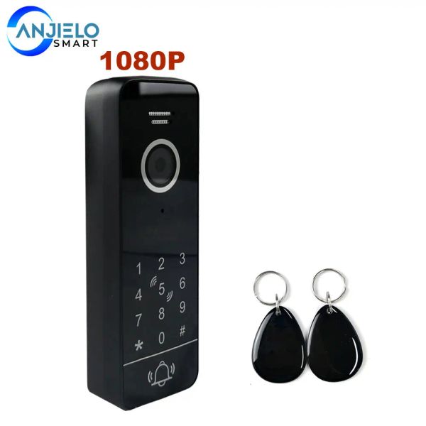 Intercom 1080p verdrahtete Touchsbildschirm VIDEO TORTORBELL OUTDOOR -Einheit Support Passwort entsperren Arbeiten mit WiFi Monitor