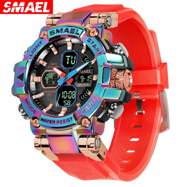 27 Smael Cool Fashion Sports Multi -функциональный сплав мужские электронные часы Tiktok 64