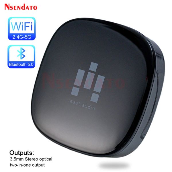 Accessori IEAST OIO per dlna Airplay 2 Adattatore 2.4G/5G WIFI wireless Wifi Bluetooth5.0 Music Audio Multiroom Stream Ricevitore per Spotify Alexa