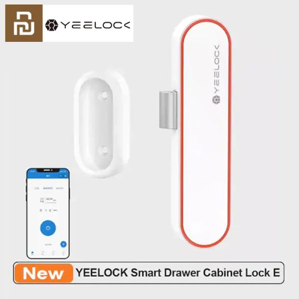 Lock YouPin Yeelock Smart Keyless Drawer Cabinet Lock Bluetooth Compatible App entsperren Antitheft Child Safety Datei Schublade Smart Lock