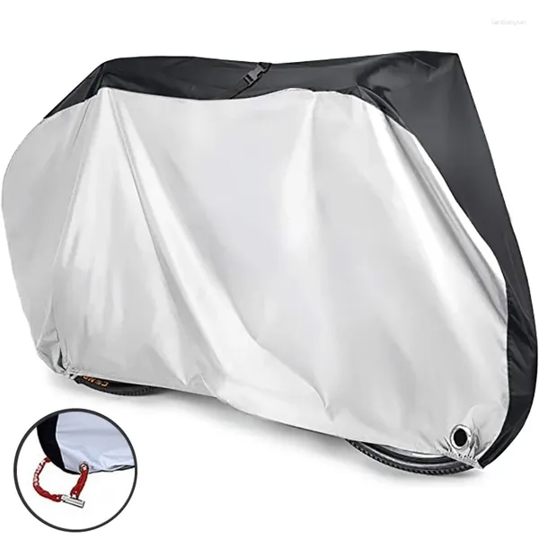 Set di biancheria da letto Coperchio protettivo per biciclette S-XL Dimensione impermeabile in moto impermeabile Dust Aound UV Ciclaggio esterno Rainia