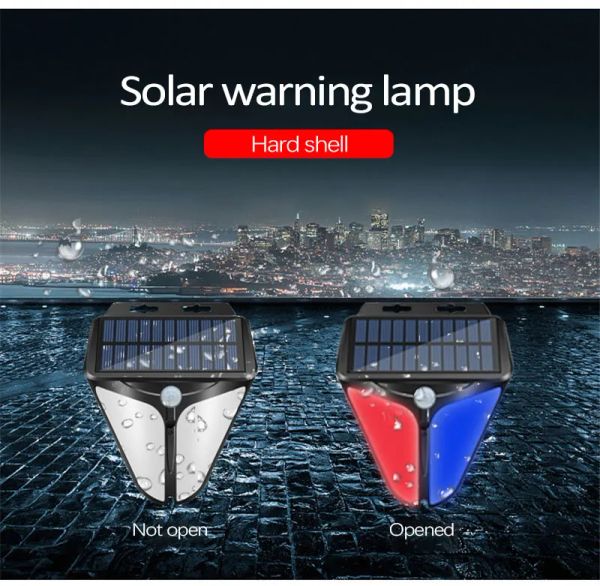 Acessórios solar sensor corporal humano alarme/alarme luz externa sem fio lâmpada de alarmes de alarmes humanos indução humana à prova d'água