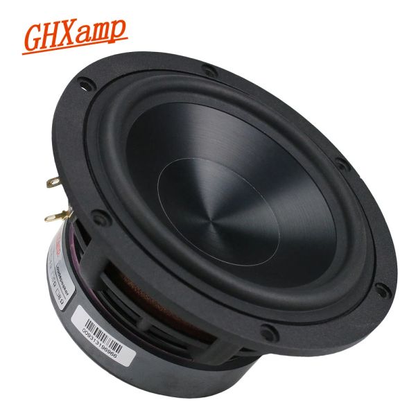 Altoparlanti GHXAMP da 5,25 pollici Bass Speaker 60W Woofer unità Hifi Alluminio in ceramica Black Diamond Cast Booksheft Home Theater 55Hz3.2khz 4ohm