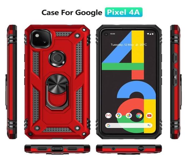 Casi di armatura per Google Pixel 6 7 Pro 5 5A 6A 4 3A XL 4A 5G Caso Magnetica Holter Hard Copertina di cavalletto 6952688