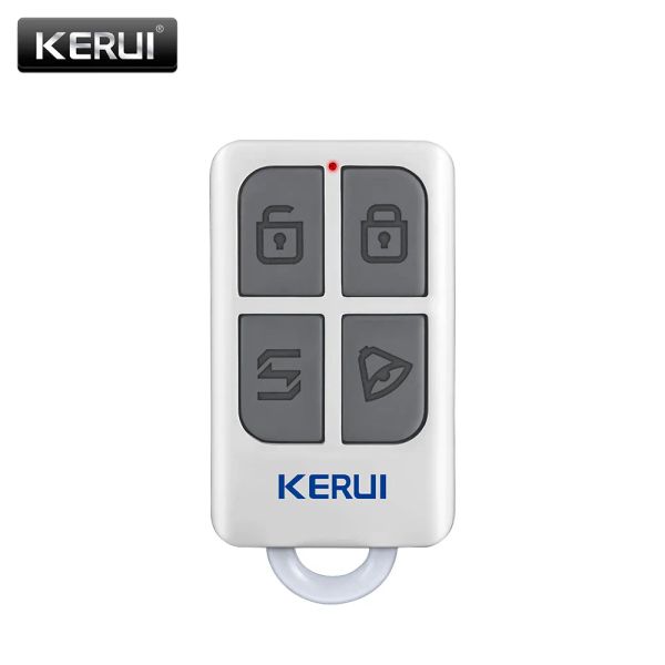 Controller Kerui Wireless HighPerformance Portable Remote Control 4 pulsanti Keychain per WiFi GSM PS Sistema di allarme di sicurezza domestica