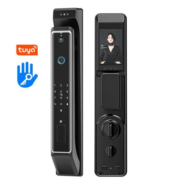 Lock Tuya Wi -Fi Smart Home Digital Door Lock Electronic Face Discover Print Отпечатка блокировки защита безопасности Ttlock приложение