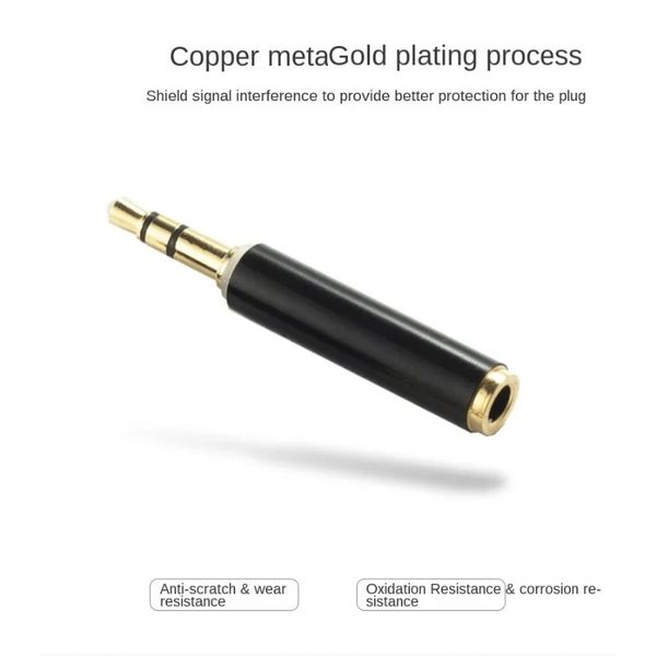 2024 Новые детали инструмента All Copper 3,5 мм 3 раздел до 4 секции Адаптер мобильной гарнитуры 3,5 мужского в женское преобразование удлинения звука.