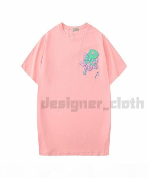 20SS Summer Sell Womens Designer T -Shirts Flower Fashion Rose Stickerei Kurzarm Lady Tees Casual Clothing Tops Clothings9043582