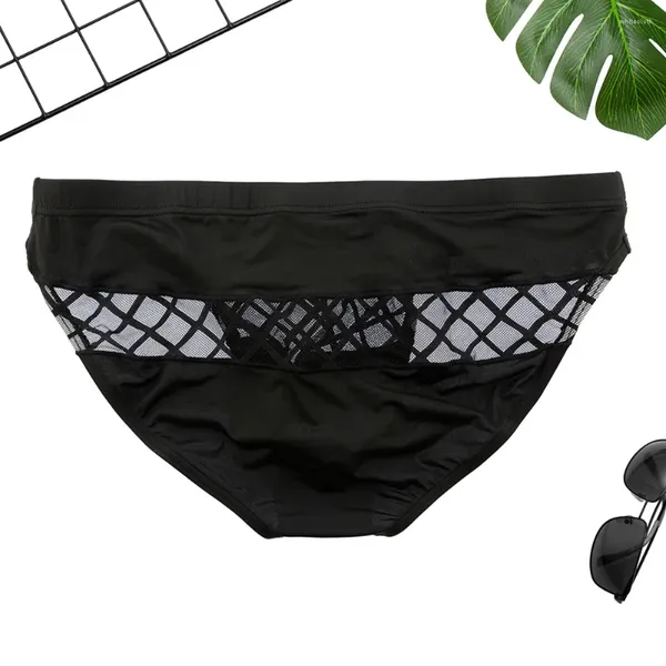 Underpants svuota mutandine da uomo convesso marsupio in bikini estremamente sexy sottili slip traspiranti a basso rischio di costumi da bagno solido