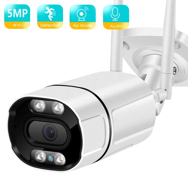 Câmeras besder 5mp ipcamera wifi ao ar livre ai detectar câmera sem fio de áudio 1080p HD colorir infravermelho de segurança infravermelha cctv camera cctv
