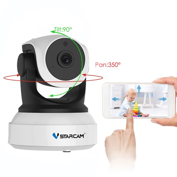 Камеры Vstarcam C7824WIP 720p Wireless Wi -Fi IP -камера безопасность Baby Monitor IP -сеть мобильного приложения мобильного телефона. Камера Night Vision.