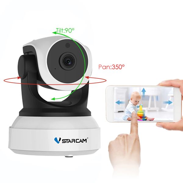 Telecamere vstarcam c7824wip 720p wireless wifi fotocamera ip sicurezza sicurezza baby monitor reti di rete intercom App per telefono cellulare Vision Camera