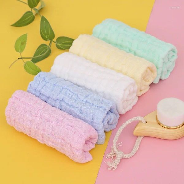 Asciugamano 5pcs asciugamani da bagno per neonati per neonati per bambini facce di lavaggio in cotone a mano per farmi da bagno per alimentare per bambini fazzoletto 30x30cm 30x30cm