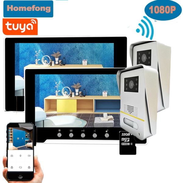 Intercom Homefong 1080p Wi -Fi Smart Wireless Video Intercom Дверь Дверь Дверь Дверь Камера Трансфер.