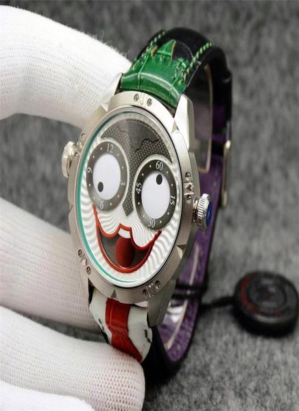 Joker Mens Watch hochwertiges kreatives Joker -Zifferblatt für wasserdichte DC Clown Watch Relogio1893822