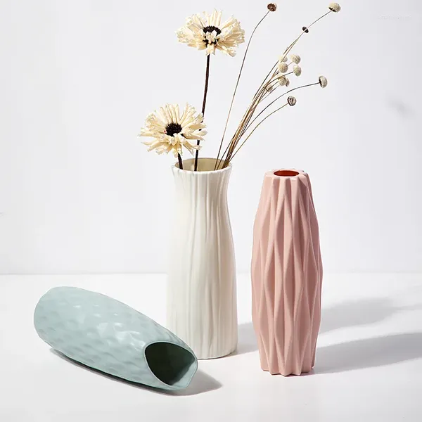 Vazolar ev oturma odası modern dekorasyon süsleri İskandinav plastik basit küçük saksı
