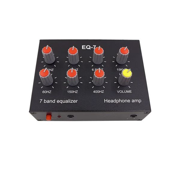 Verstärker EQ7 7 -Segment Equalizer Tone Treble Bass Einstellung Computer Audio Headset Ohrkopfhörer -Verstärker -Schallsignalverstärker Ampere