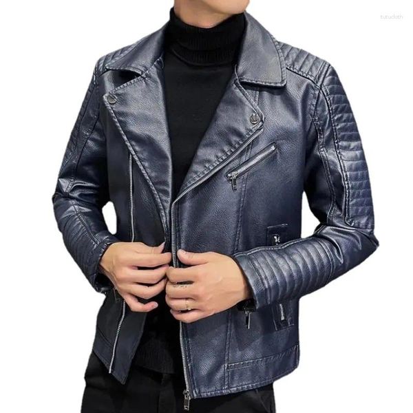 Jacken Brand Herrenkleidung PU Leder Jacke Mode Slim Fit Anzug Männer Business Casual Coats Blazer S-4xl 111