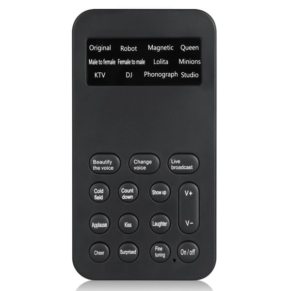 Микрофоны Mini Voice Changer Sound Effects Machine Audio Card Sound Changer Play 8 звуковые эффекты для онлайн -чата пения