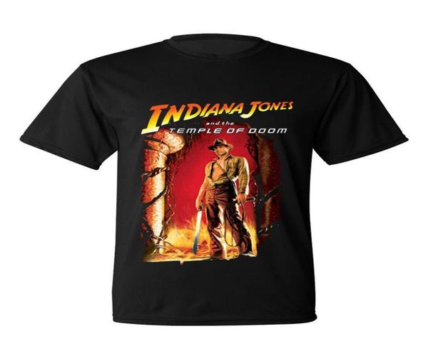 Indiana Jones und der Tempel des Doom T -Shirt Black Movie Poster All Size S 2xL8608481