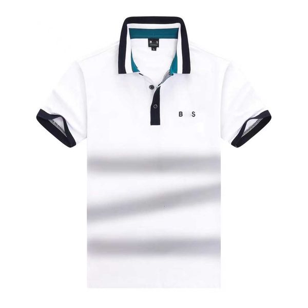 Designer Polo Shirt Mens Polos Tshirt chefes Moda marca de luxo Camiseta comercial Camiseta de golfe pura algodão respirável Mangas curtas T camisetas 2024 Summer Top TBY3