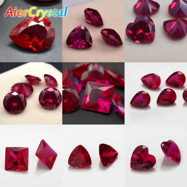 Strumenti saggezza e pietra custode 3a ruby corindum spinello varie forme intarsia