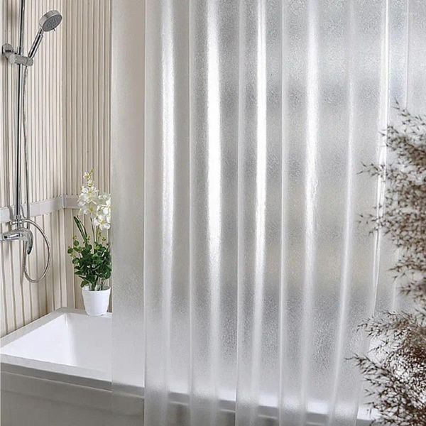 Cortinas de chuveiro Curtain Liner de cortina não plástica odor sem instalação fácil de textura 3d favo de mel Durável Durável